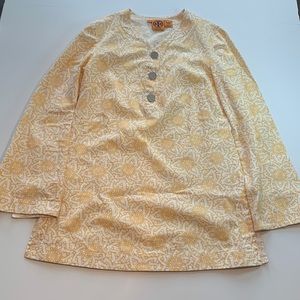 Tory Burch Long Sleeve Linen Tunic Size 6